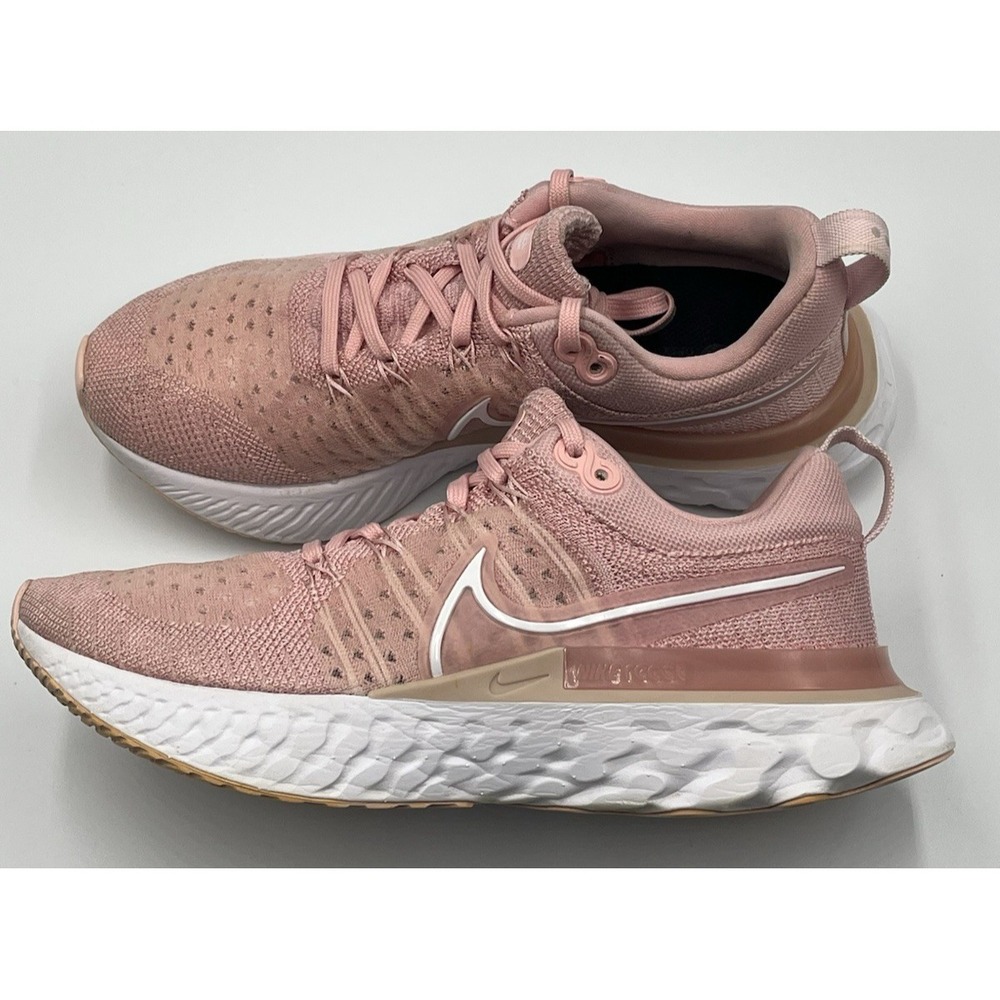 Nike React Infinity Run 2 Pink Glaze‎ Womens 7 Flyknit Running Sneakers